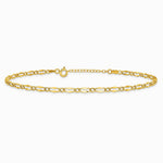 14K Yellow Gold Polished Fancy Link 9in Plus 1in extension Anklet - Product Photo