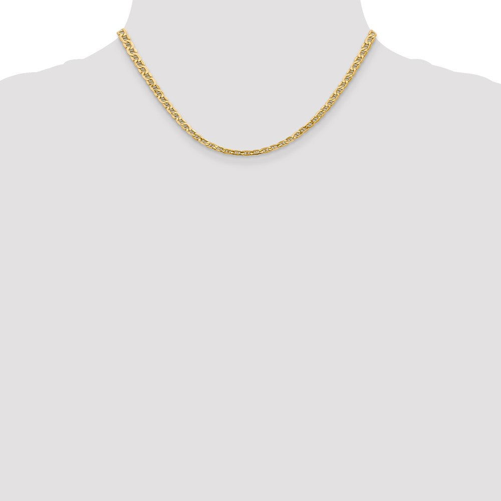 14k 4mm Semi-Solid Anchor Chain - Product Photo