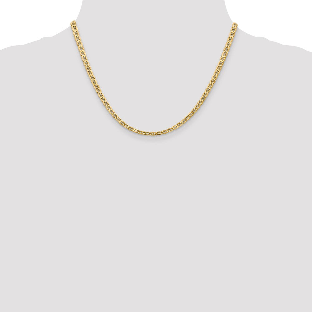 14k 4mm Semi-Solid Anchor Chain - Product Photo