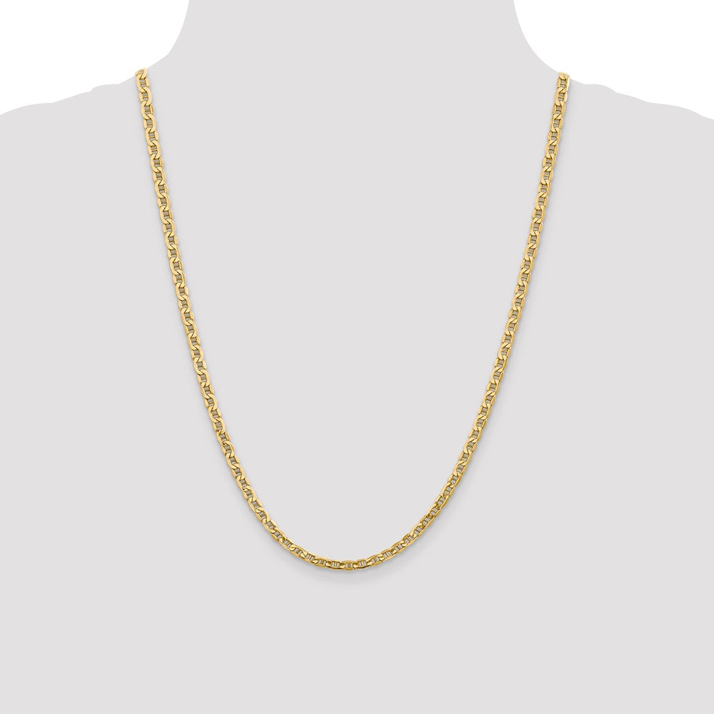14k 4mm Semi-Solid Anchor Chain - Product Photo