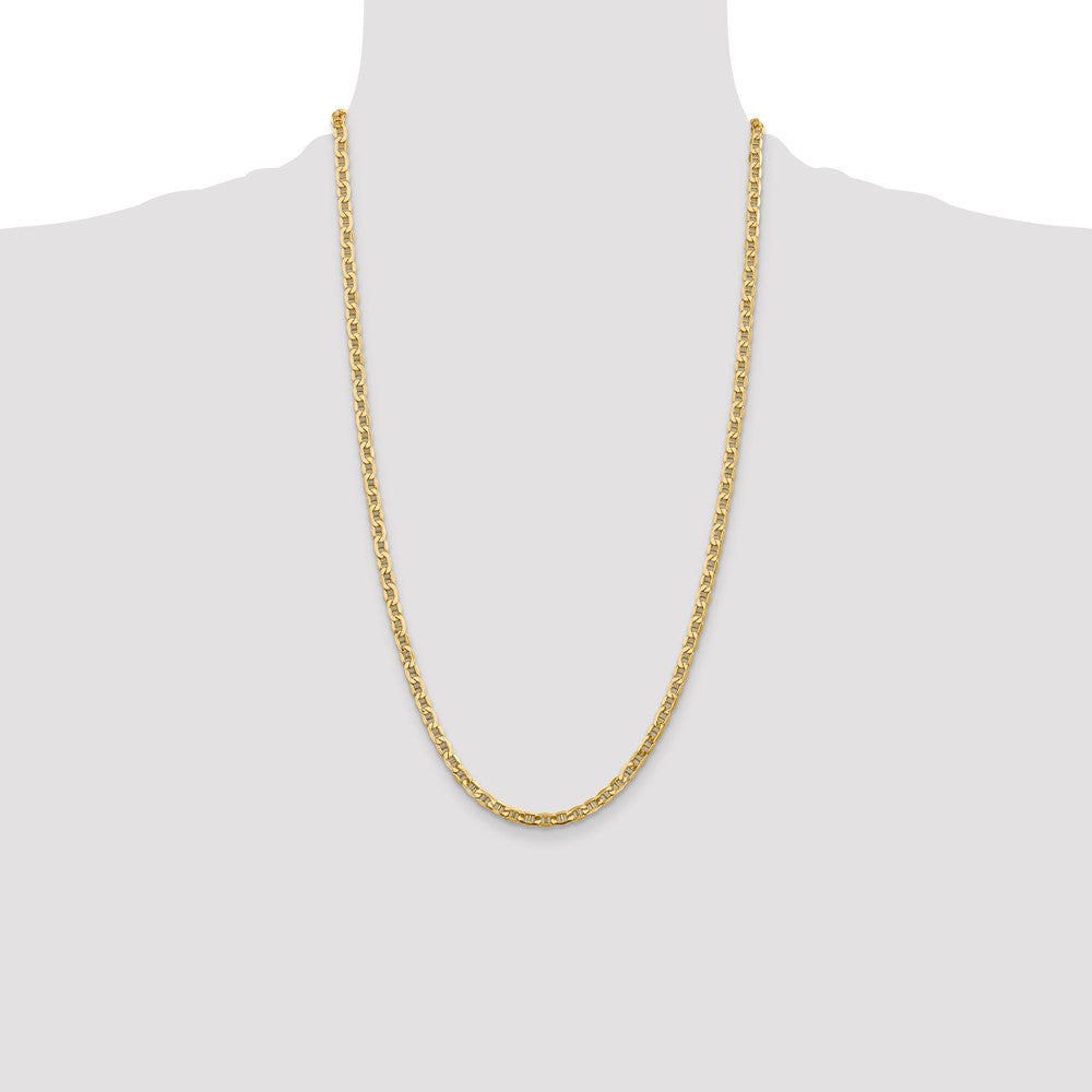 14k 4mm Semi-Solid Anchor Chain - Product Photo