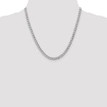 14k White Gold 5.25mm Semi-Solid Curb Chain - Product Photo