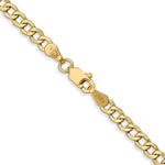 14k 3.35mm Semi-Solid Curb Chain - Product Photo