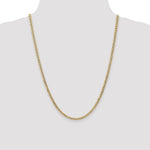 14k 3.35mm Semi-Solid Curb Chain - Product Photo