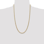 14k 3.35mm Semi-Solid Curb Chain - Product Photo