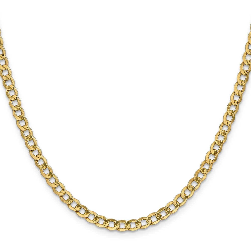 14k 4.3mm Semi-Solid Curb Chain - Product Photo