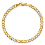 14k 4.3mm Semi-Solid Curb Chain Anklet - Product Photo