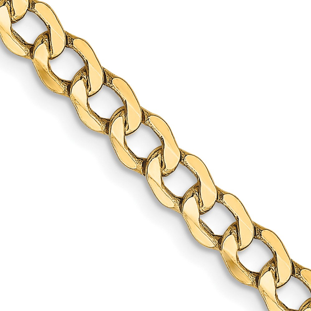 14k 4.3mm Semi-Solid Curb Chain - Product Photo