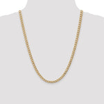 14k 5.25mm Semi-Solid Curb Chain - Product Photo