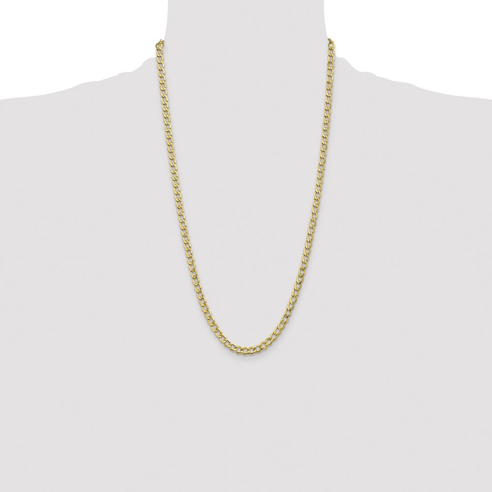14k 5.25mm Semi-Solid Curb Chain - Product Photo