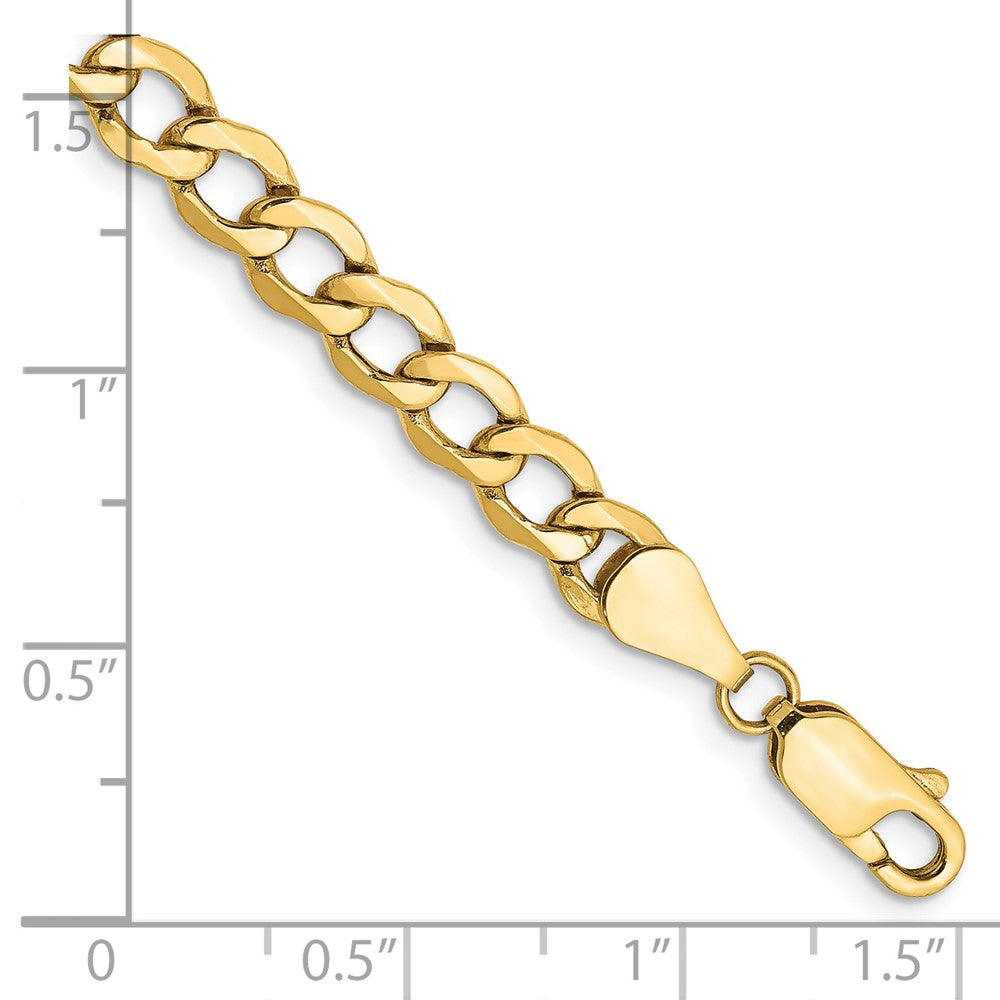 14k 5.25mm Semi-Solid Curb Chain - Product Photo