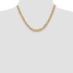 14k 6.5mm Semi-Solid Curb Chain - Product Photo