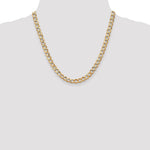 14k 6.5mm Semi-Solid Curb Chain - Product Photo