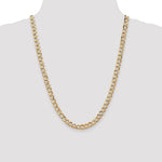 14k 6.5mm Semi-Solid Curb Chain - Product Photo