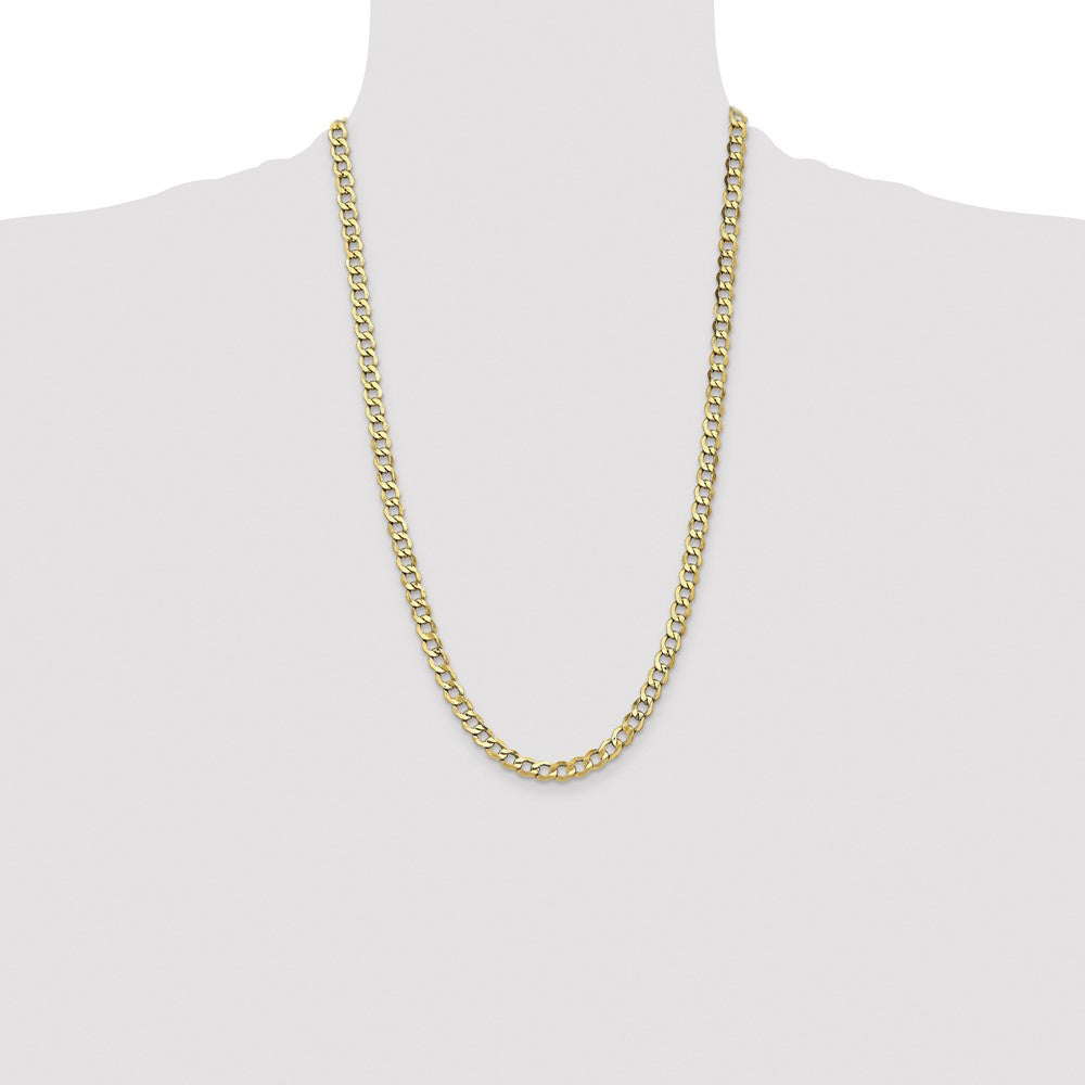 14k 6.5mm Semi-Solid Curb Chain - Product Photo