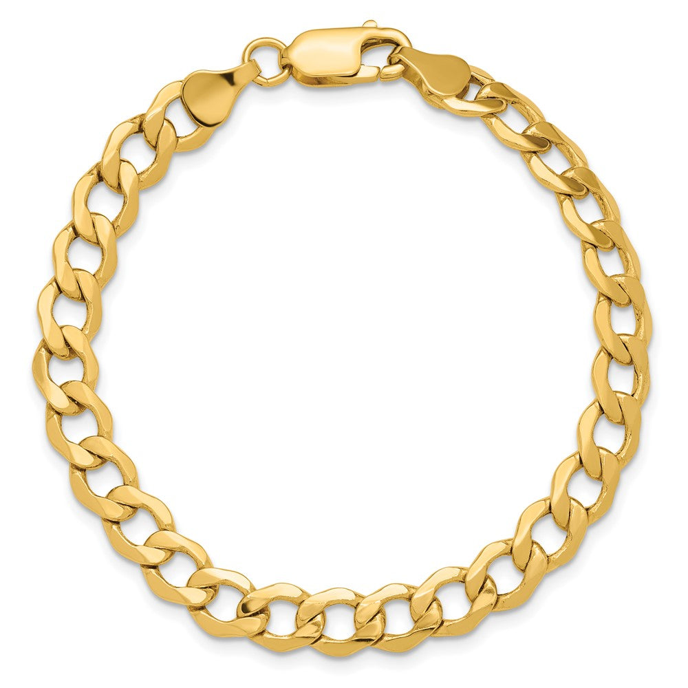 14k 6.5mm Semi-Solid Curb Chain - Product Photo