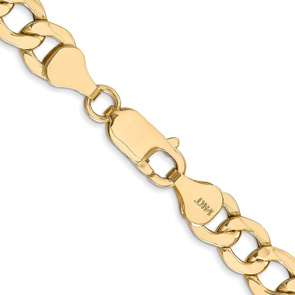14k 7mm Semi-Solid Curb Chain - Product Photo