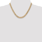 14k 7mm Semi-Solid Curb Chain - Product Photo