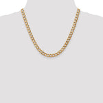 14k 7mm Semi-Solid Curb Chain - Product Photo