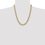 14k 7mm Semi-Solid Curb Chain - Product Photo
