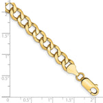 14k 7mm Semi-Solid Curb Chain - Product Photo