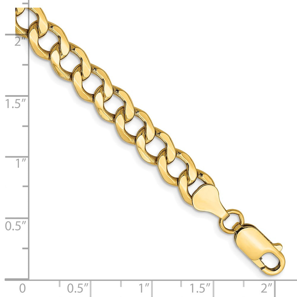 14k 7mm Semi-Solid Curb Chain - Product Photo
