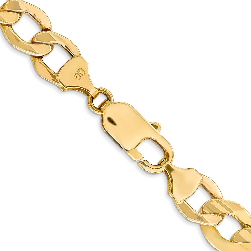 14k 9mm Semi-Solid Curb Chain - Product Photo