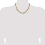 14k 9mm Semi-Solid Curb Chain - Product Photo