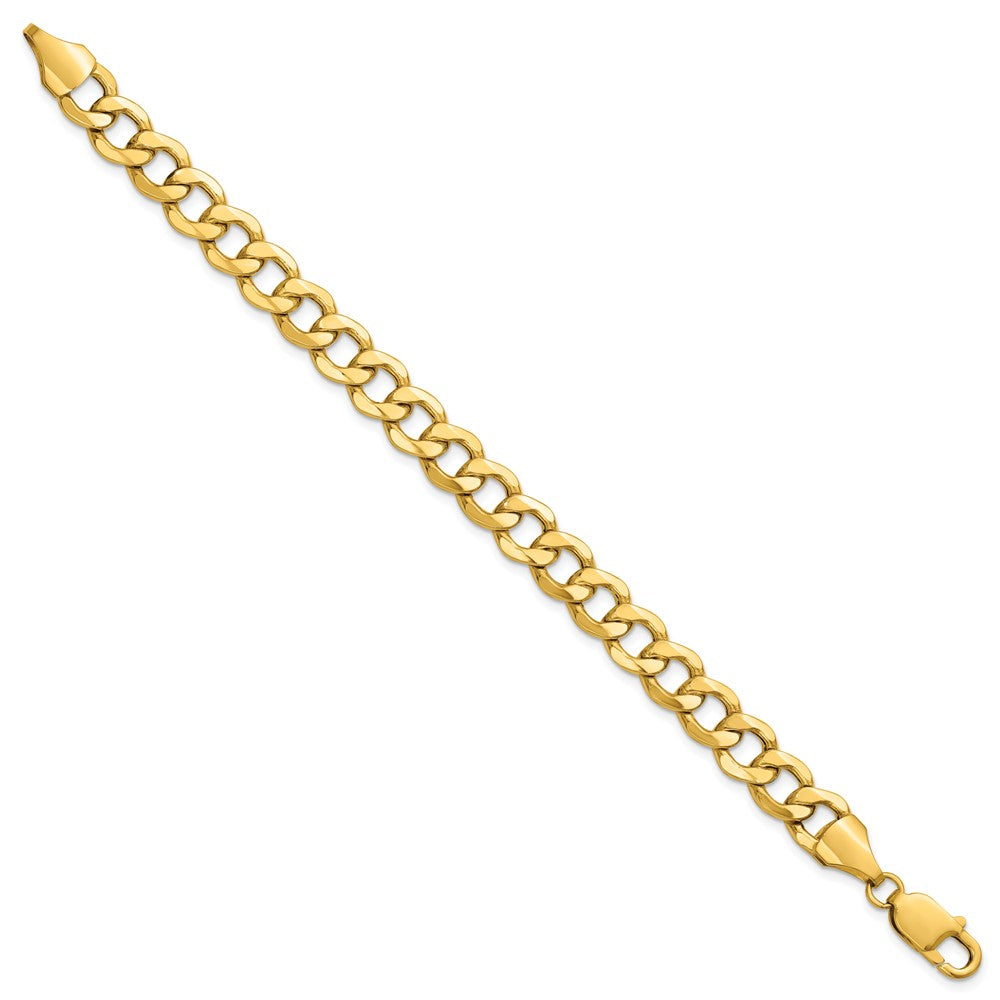 14k 9mm Semi-Solid Curb Chain - Product Photo