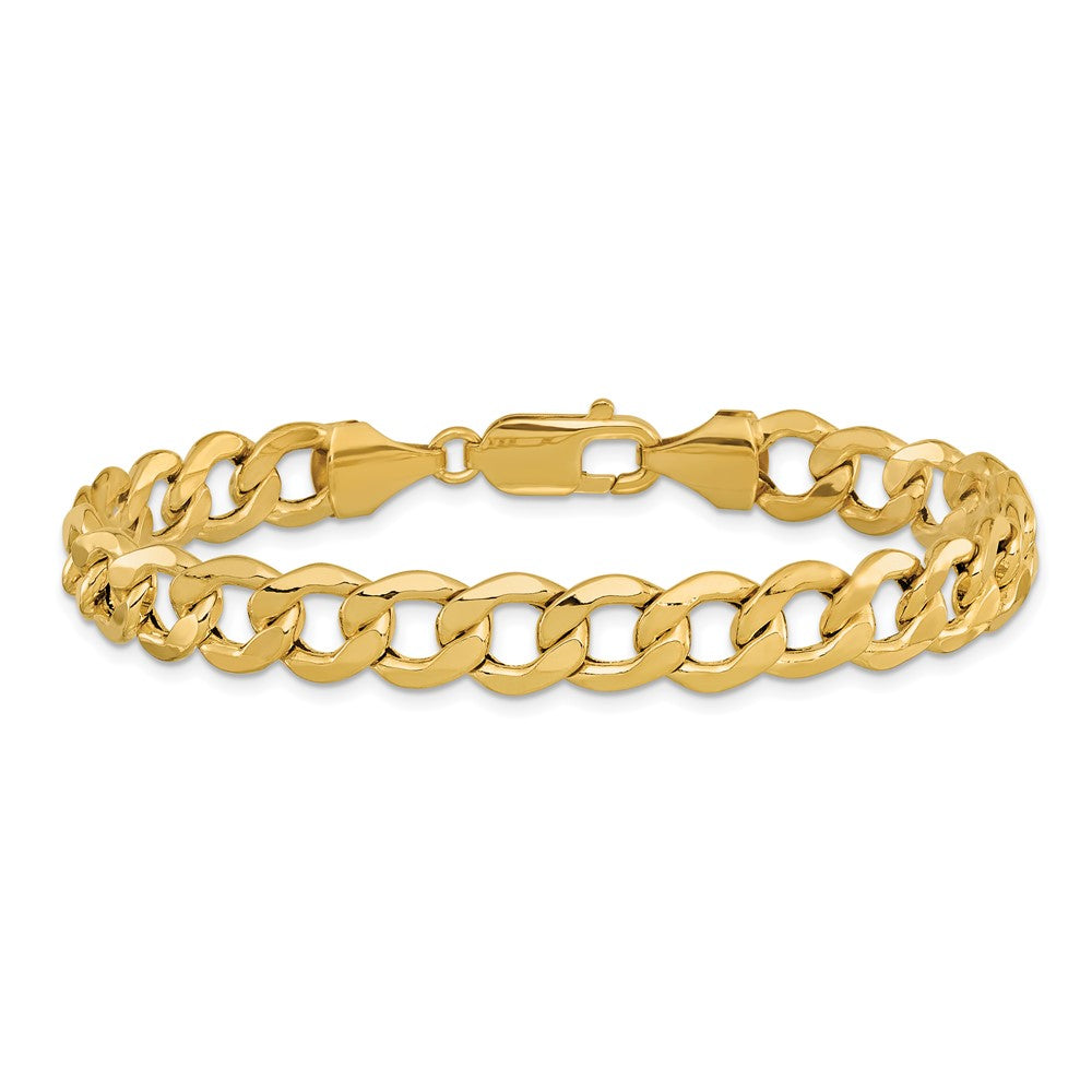 14k 9mm Semi-Solid Curb Chain - Product Photo