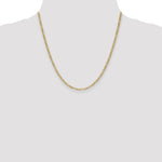 14k 2.5mm Semi-Solid Figaro Chain - Product Photo