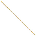 14k 2.5mm Semi-Solid Figaro Chain Anklet - Product Photo