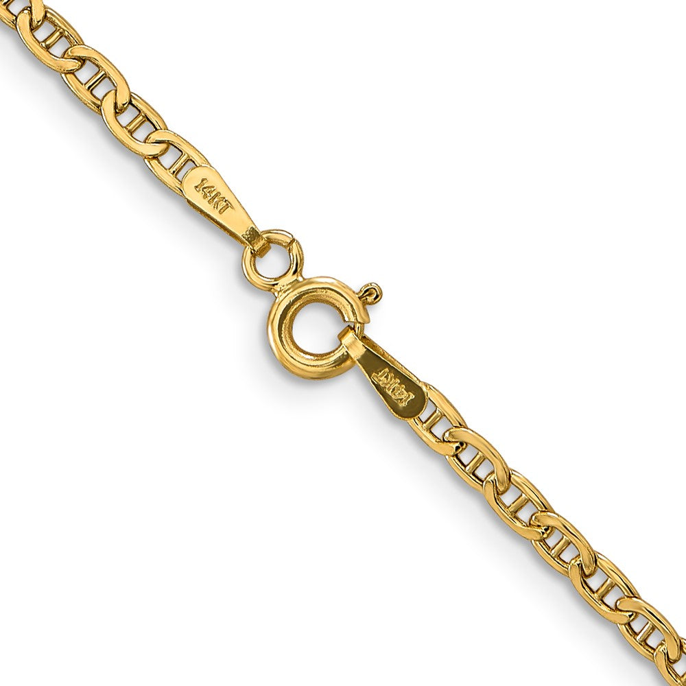 14k 2.4mm Semi-Solid Anchor Chain - Product Photo