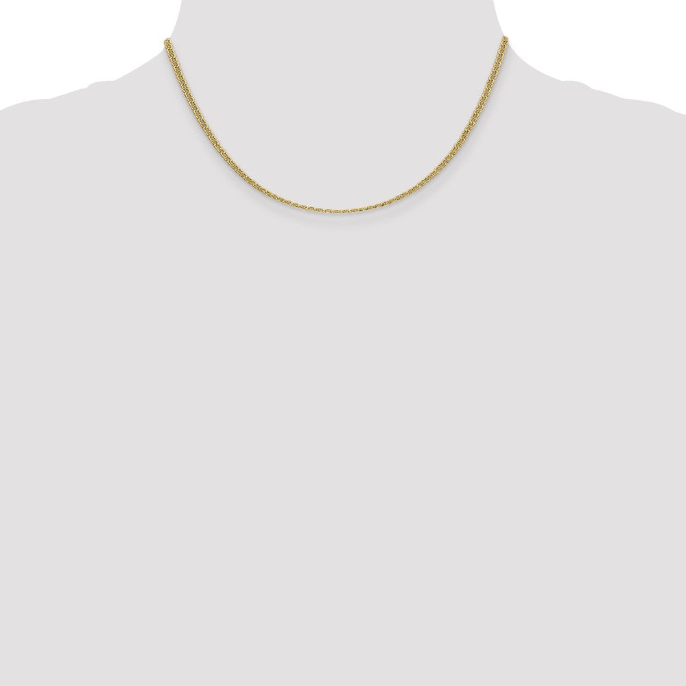 14k 2.4mm Semi-Solid Anchor Chain - Product Photo