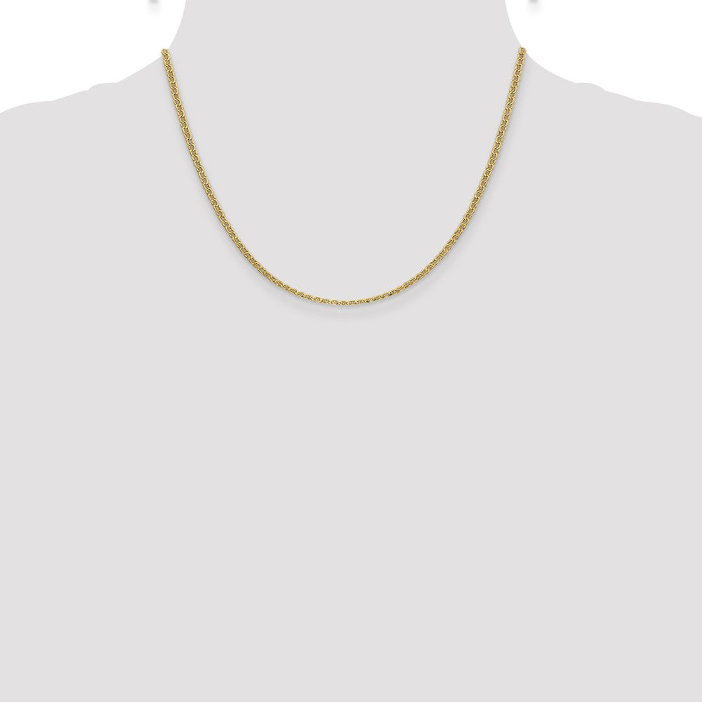 14k 2.4mm Semi-Solid Anchor Chain - Product Photo