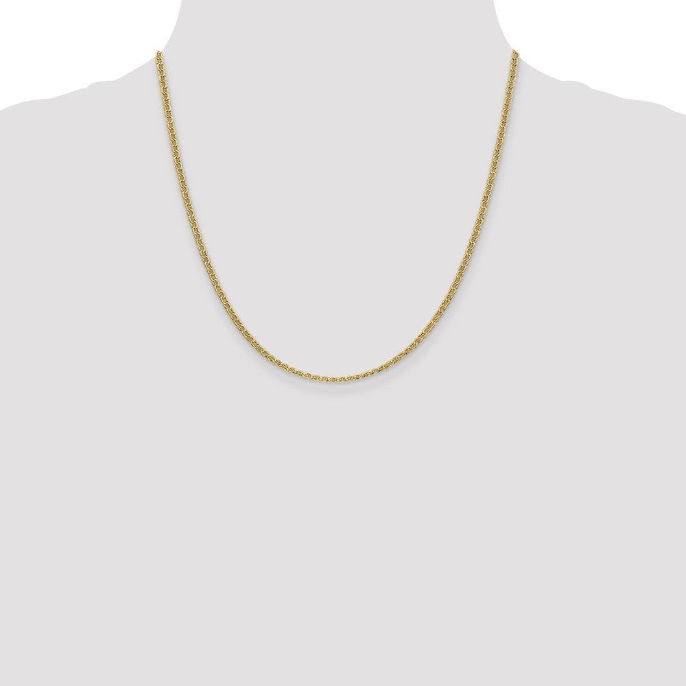 14k 2.4mm Semi-Solid Anchor Chain - Product Photo