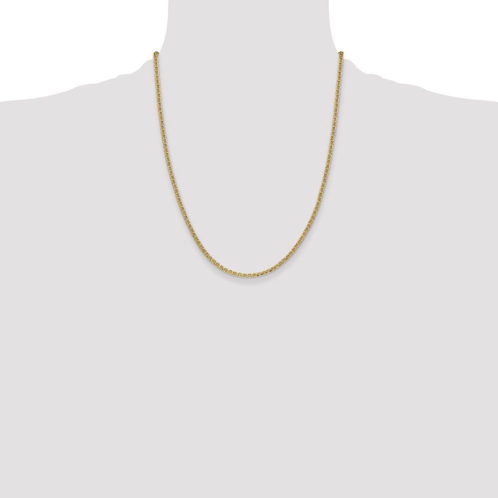 14k 2.4mm Semi-Solid Anchor Chain - Product Photo