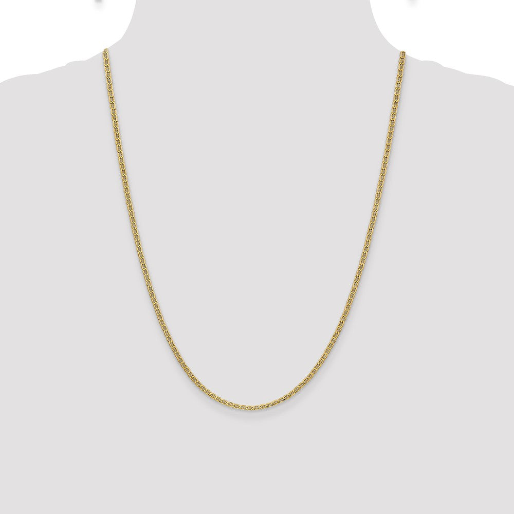 14k 2.4mm Semi-Solid Anchor Chain - Product Photo