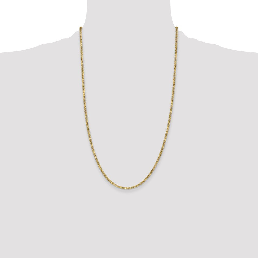 14k 2.4mm Semi-Solid Anchor Chain - Product Photo