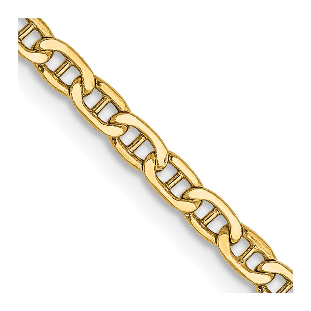 14k 2.4mm Semi-Solid Anchor Chain - Product Photo