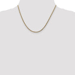 14k 2.5mm Semi-Solid Curb Chain - Product Photo