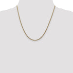 14k 2.5mm Semi-Solid Curb Chain - Product Photo