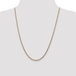 14k 2.5mm Semi-Solid Curb Chain - Product Photo