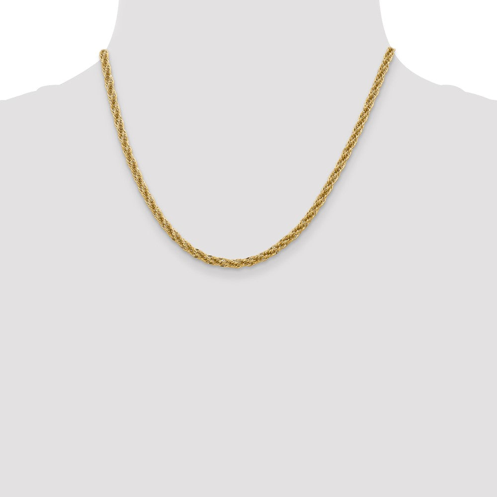 14k 3.3mm D/C Semi-Solid Chain - Product Photo