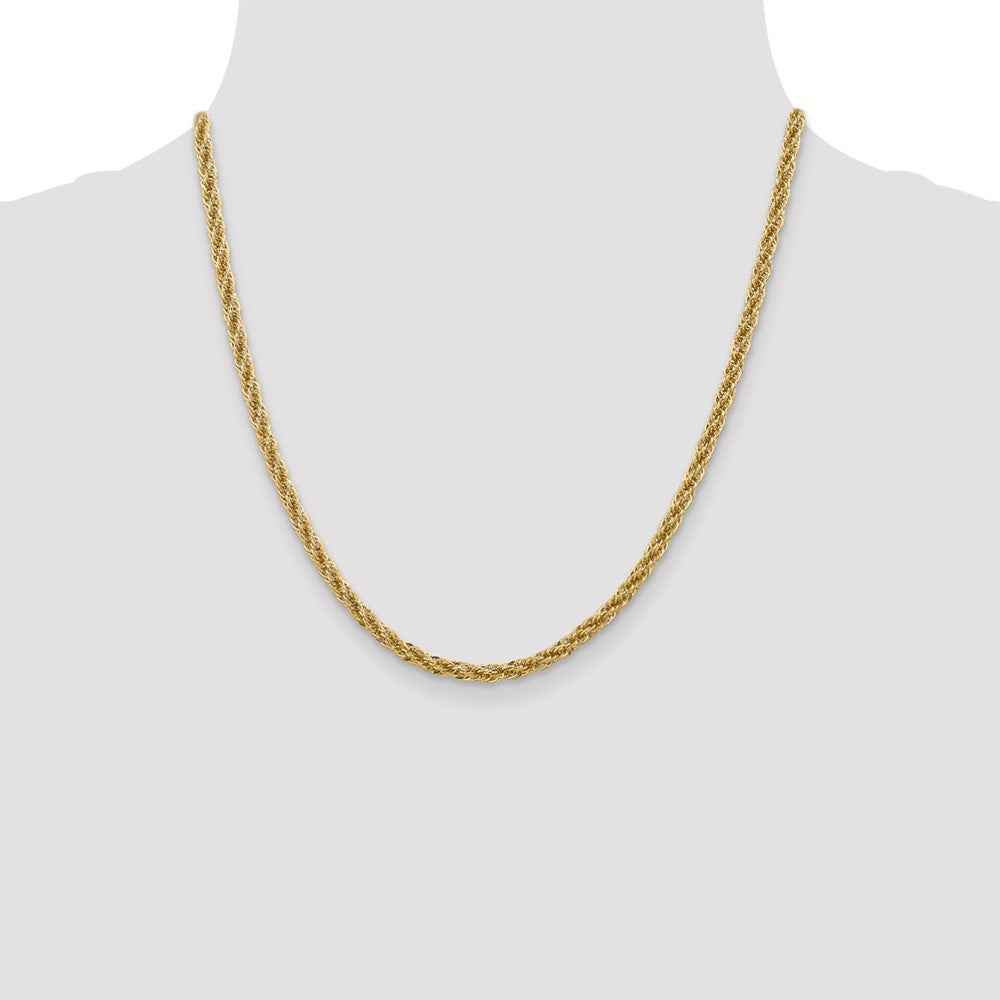 14k 3.3mm D/C Semi-Solid Chain - Product Photo