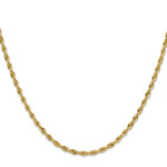 14ky 3.0mm Semi-Solid Rope Chain - Product Photo