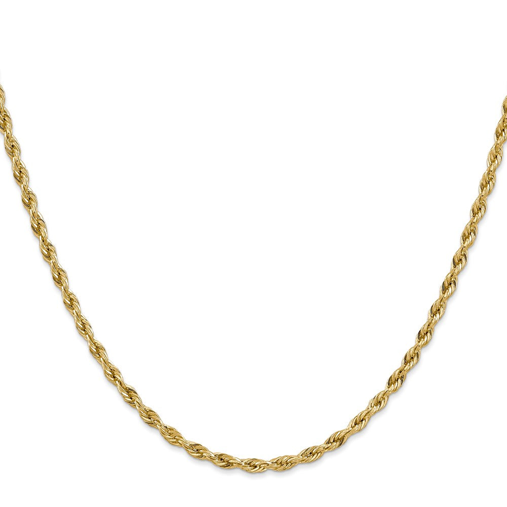 14ky 3.0mm Semi-Solid Rope Chain - Product Photo
