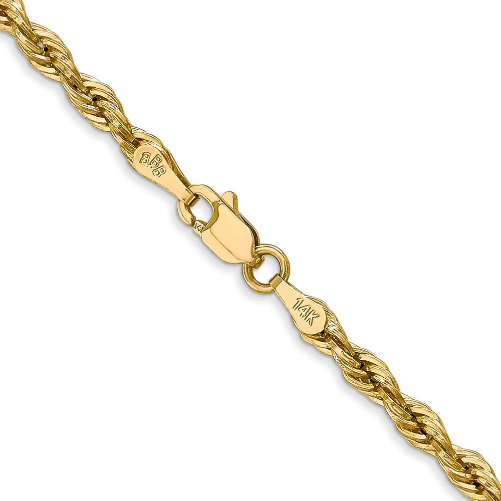 14ky 3.0mm Semi-Solid Rope Chain - Product Photo