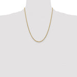 14ky 3.0mm Semi-Solid Rope Chain - Product Photo