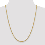 14ky 3.0mm Semi-Solid Rope Chain - Product Photo